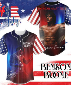 Benson Boone American Heart Tour 4th Of July Baseball Jersey