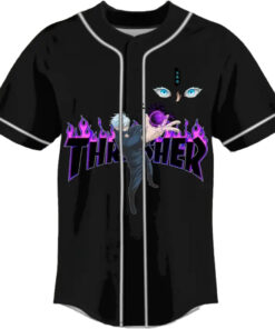 Alternative view of Unisex Jujutsu Kaisen Anime Jersey, Gojo Satoru Baseball Jersey