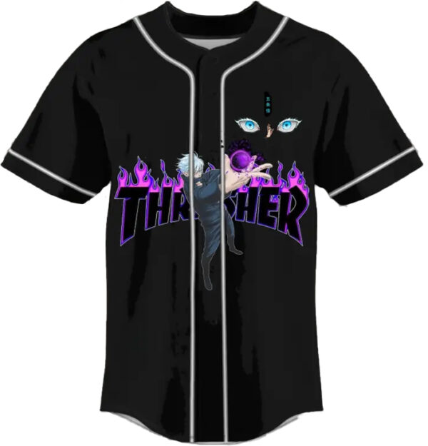 Alternative view of Unisex Jujutsu Kaisen Anime Jersey, Gojo Satoru Baseball Jersey