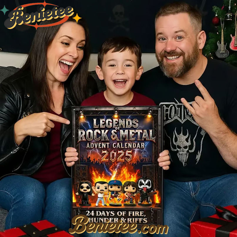 Legends of Rock and Metal Advent Calendar 2025, Christmas Countdown Advent Calendar Gift Box with 24 Acrylic Ornaments - Image 2