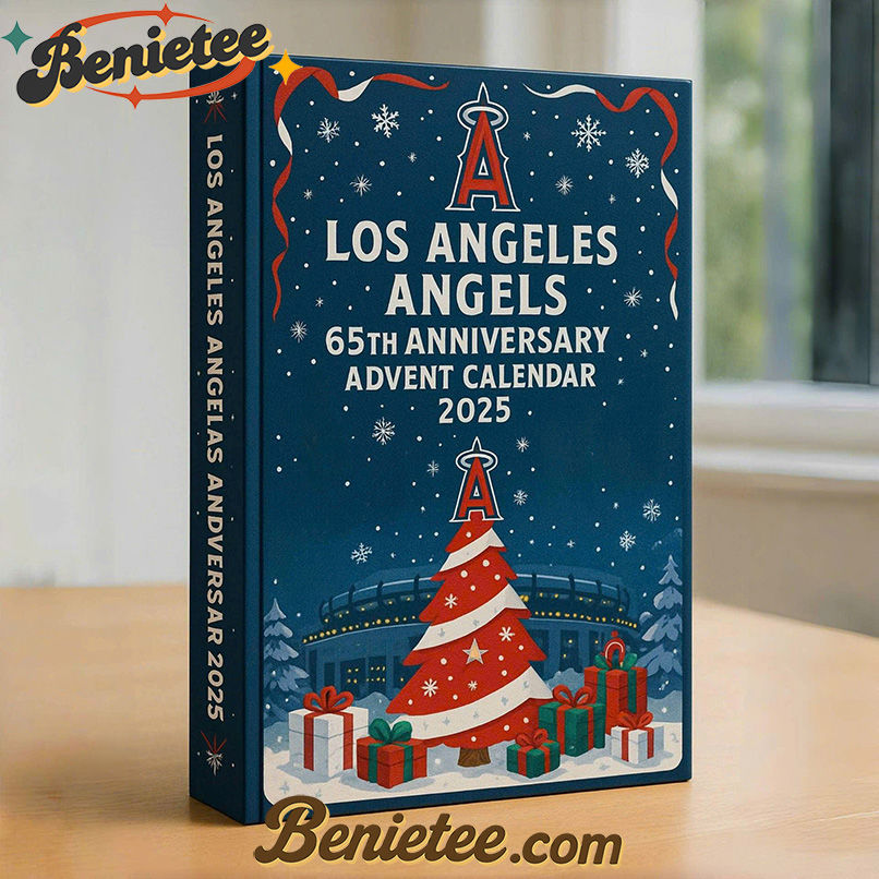 Los Angeles Angels Advent Calendar 2025 65th Anniversary Christmas Gift, Christmas Idea, Christmas Countdown Advent Calendar Gift Box with 24 Acrylic Ornaments