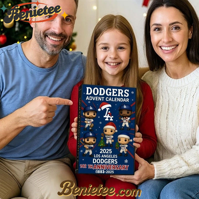 Los Angeles Dodgers 142nd Anniversary Advent Calendar 2025, Christmas Countdown Advent Calendar Gift Box with 24 Acrylic Ornaments - Image 2