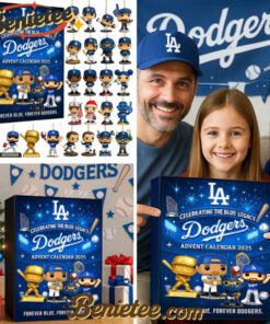 Los Angeles Dodgers Advent Calendar 2025, Christmas Countdown Advent Calendar Gift Box with 24 Acrylic Ornaments