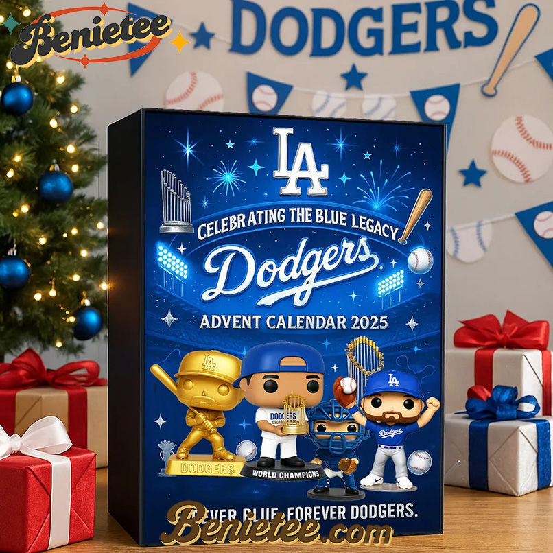 Los Angeles Dodgers Advent Calendar 2025, Christmas Countdown Advent Calendar Gift Box with 24 Acrylic Ornaments - Image 5