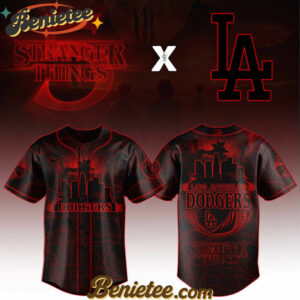 Los Angeles Dodgers MLB x Stranger Things 5 Baseball Jersey