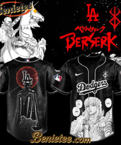 Los Angeles Dodgers x Berserk Limited Edition Griffith Baseball Jersey 2025, Custom Anime Trending, Gift For Anime Lovers