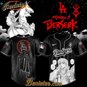 Los Angeles Dodgers x Berserk Limited Edition Griffith Baseball Jersey 2025, Custom Anime Trending, Gift For Anime Lovers
