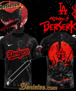 Los Angeles Dodgers x Berserk Limited Edition Tshirt 2025, Custom Anime Trending, Gift For Anime Lovers