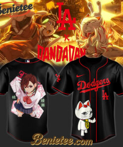 Los Angeles Dodgers x Dandadan Momo Limited Baseball Jersey 2025, Custom Anime Trending, Gift For Anime Lovers