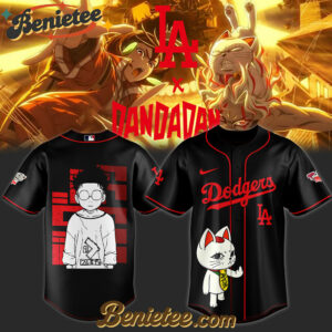 Los Angeles Dodgers x Dandadan Okarun Limited Baseball Jersey 2025, Custom Anime Trending, Gift For Anime Lovers
