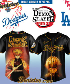 Los Angeles Dodgers x Demon Slayer Baseball Jersey 2025, Custom Anime Trending, Gift For Anime Lovers