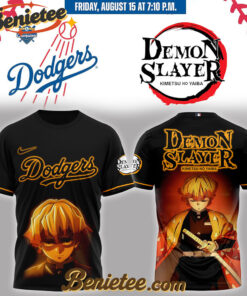 Los Angeles Dodgers x Demon Slayer Baseball Jersey 2025, Custom Anime Trending, Gift For Anime Lovers