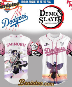 Los Angeles Dodgers x Demon Slayer Kochō Shinobu Baseball Jersey 2025, Custom Anime Trending, Gift For Anime Lovers