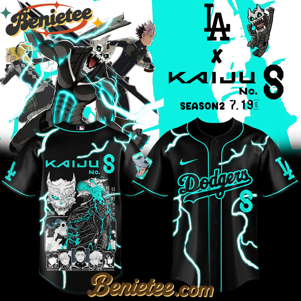 Los Angeles Dodgers x Kaiju No.8 Limited Baseball Jersey 2025,