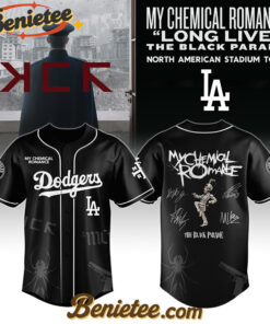 Los Angeles Dodgers x My Chemical Romance 'Long Live The Black Parade' North American Stadium Tour Baseball Jersey,