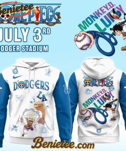 Los Angeles Dodgers x ONE PIECE Night Limited 2025 Hoodie, Custom Anime Trending, Gift For Anime Lovers