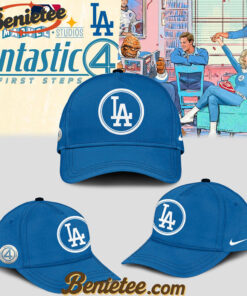 Alternative view of Los Angeles Dodgers vs The Fantastic Four Tshirt & cap