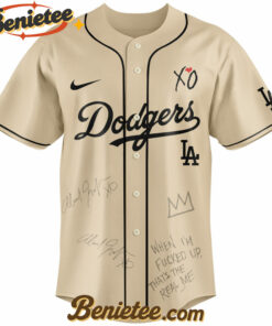Alternative view of Los Angeles Dodgers x The Weeknd After Hours Til Dawn Baseball Jersey Limited Edition, Custom The Weeknd For Fans, After Hours Till Dawn Tour Gift For Fan