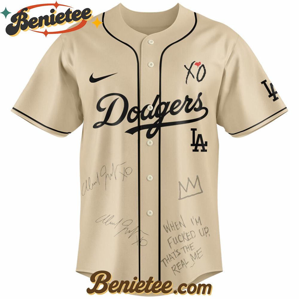 Los Angeles Dodgers x The Weeknd After Hours Til Dawn Baseball Jersey Limited Edition, Custom The Weeknd For Fans, After Hours Till Dawn Tour Gift For Fan - Image 2