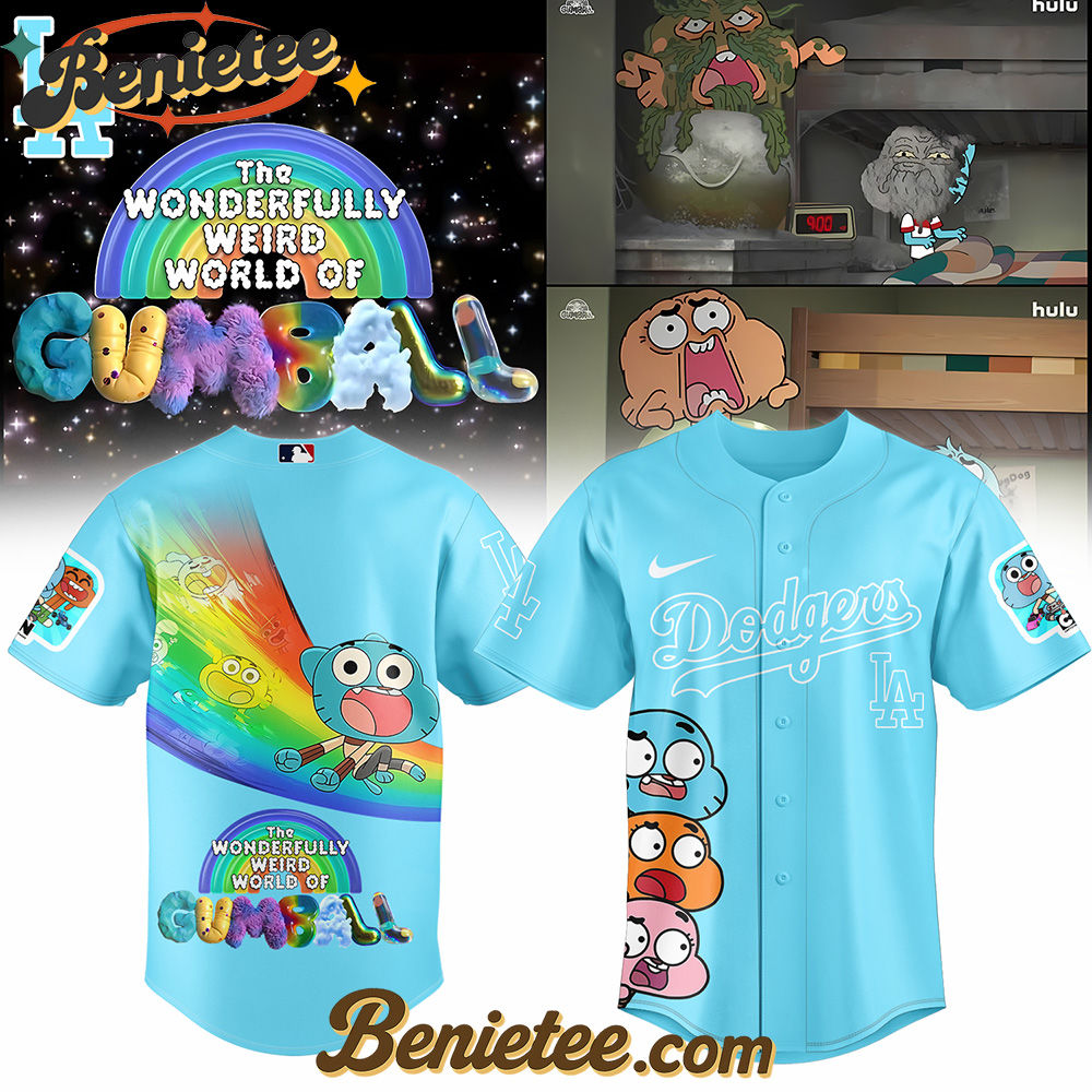 Los Angeles Dodgers x The Wonderfully Weird World of Gumball Baseball Jersey 2 2025,