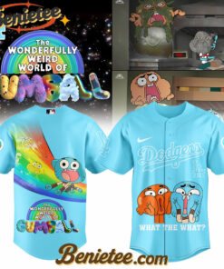 Los Angeles Dodgers x The Wonderfully Weird World of Gumball Baseball Jersey 2025,