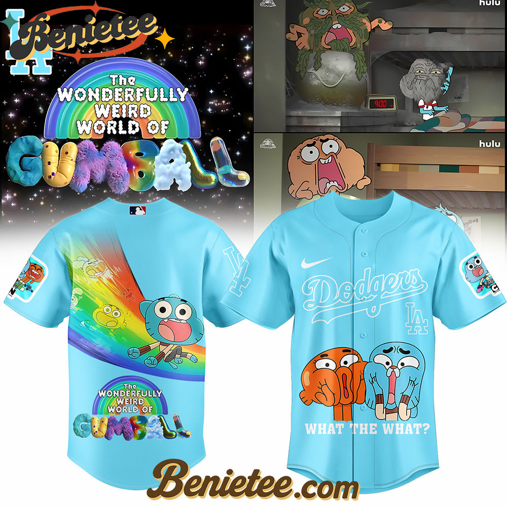 Los Angeles Dodgers x The Wonderfully Weird World of Gumball Baseball Jersey 2025,