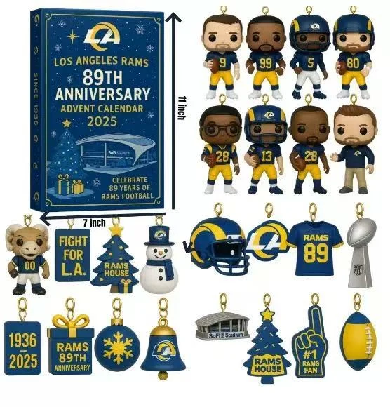 Los Angeles Rams 89th Anniversary Advent Calendar 2025