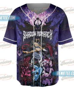 Alternative view of Wholesale Men's Baseball Jersey Funny Anime Shirt Solo Leveling