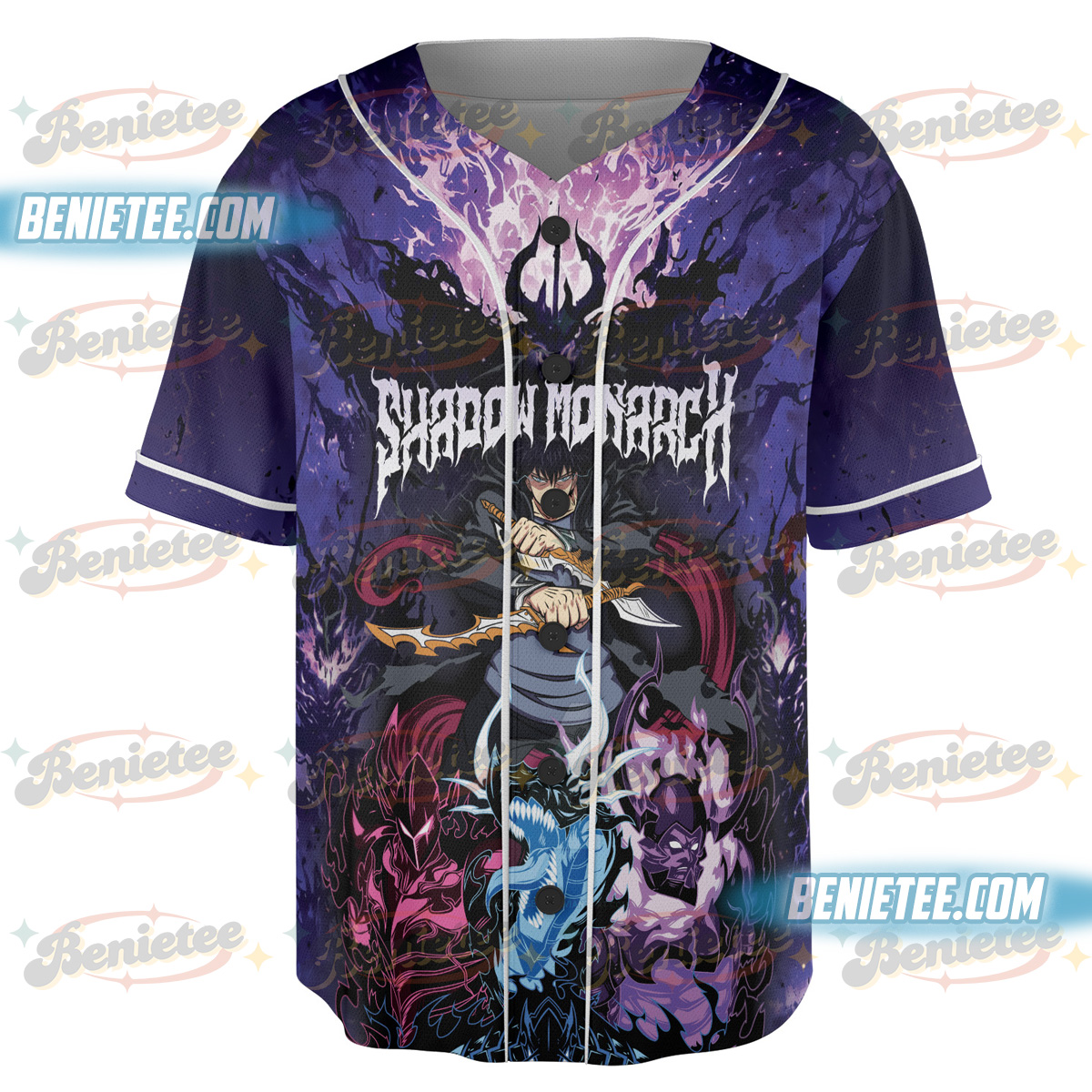 Wholesale Men's Baseball Jersey Funny Anime Shirt Solo Leveling - Image 2