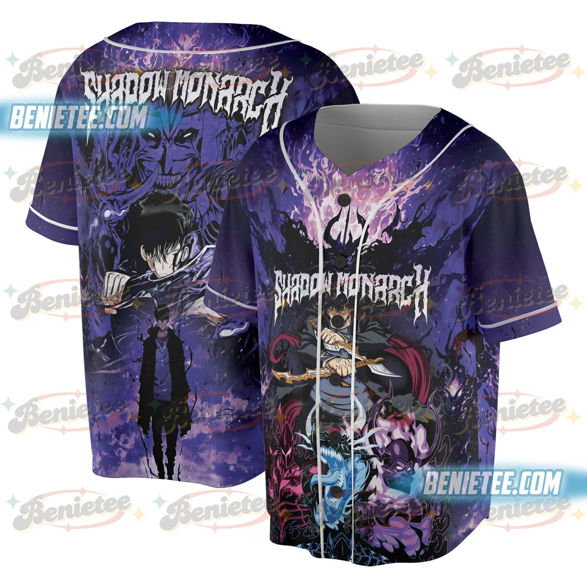 Wholesale Men's Baseball Jersey Funny Anime Shirt Solo Leveling - Image 4