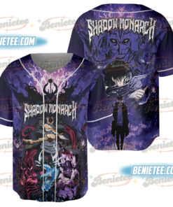 Wholesale Men's Baseball Jersey Funny Anime Shirt Solo Leveling