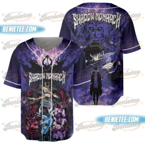 Wholesale Men's Baseball Jersey Funny Anime Shirt Solo Leveling