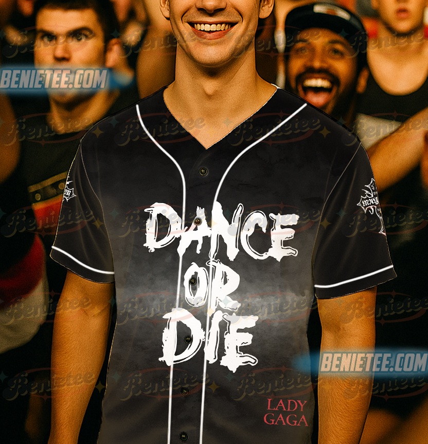 Lady Gaga Red Lady Dance or Die Abracadabra Glitter Tumbler Bumper Baseball Jersey - Image 4