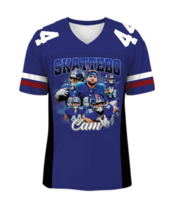 Alternative view of Cam Skattebo Football Jersey, New York Game Day Football Jersey