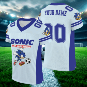 Custom Sonic The Hedgehog Hockey Jersey, Disney Sonic Hockey Jersey, Sonic Hockey Fan Lover Gift, Hockey Team Outfit