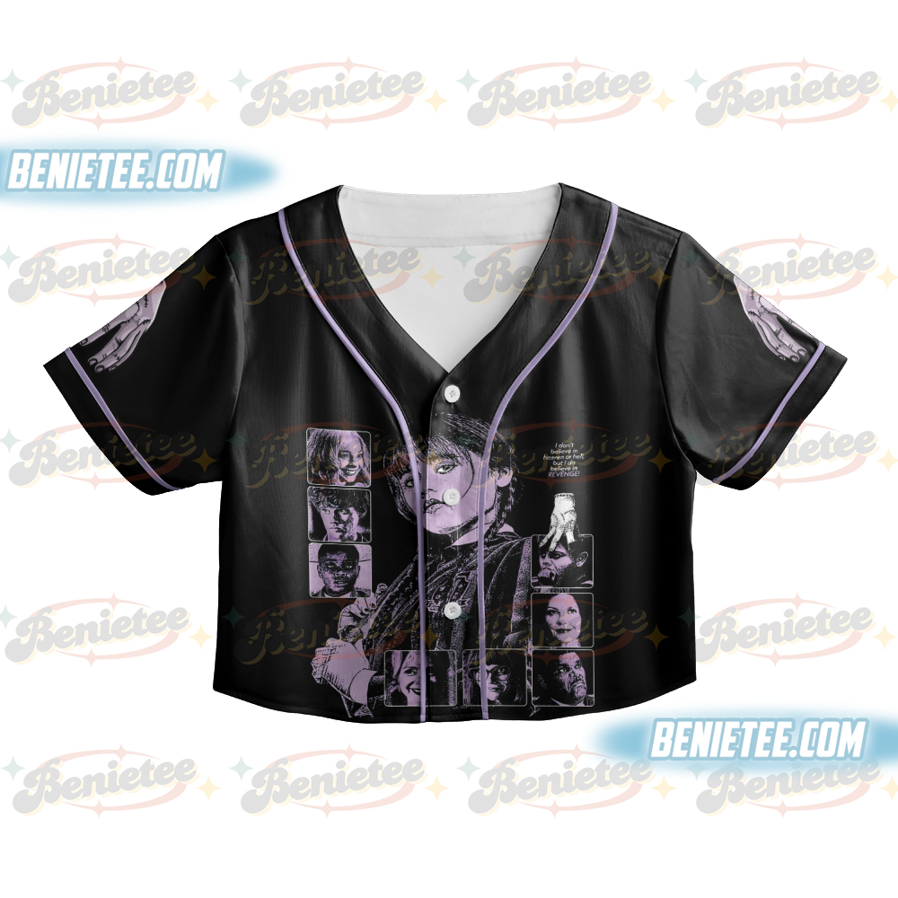 Wednesday 2025 TV Series Jersey, Wednesday Addams Family TV Baseball Jersey - Image 2