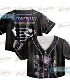 Wednesday 2025 TV Series Jersey, Wednesday Addams Family TV Baseball Jersey