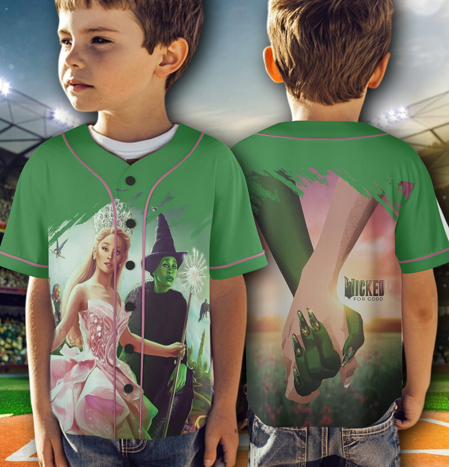 "WICKED FOR GOOD (2025)" Baseball Jersey, New Movie Jersey - Image 2