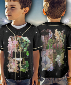 Alternative view of Wicked Defying Gravity Baseball Jersey, Movie Baseball Jersey