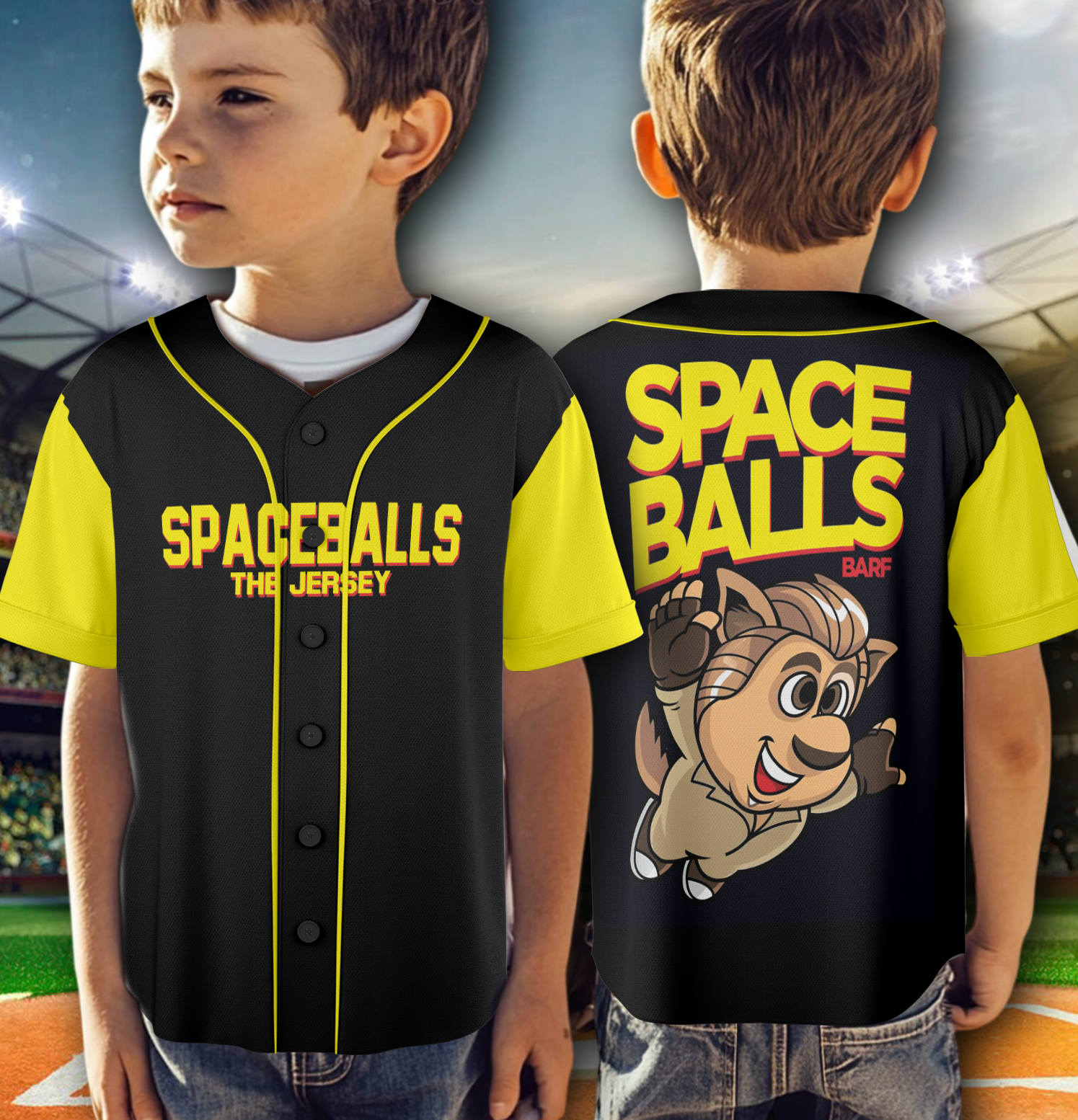 Spaceballs The Jersey Mel Brooks, Space Balls Bros. Baseball Jersey - Image 4