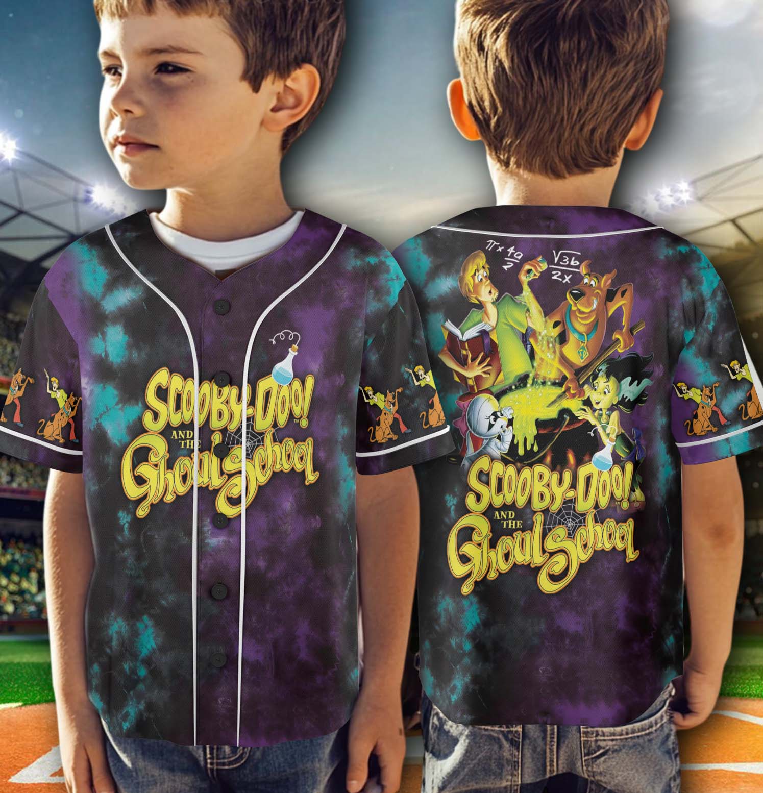 Scooby Doo Where Are You Halloween Night Baseball Jersey - Image 6