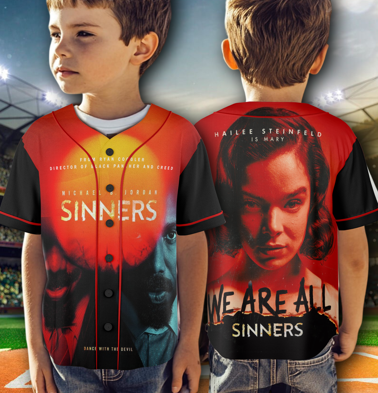 Funny Michael B. Jordan Sinners We Are All Sinners Only In Theaters 2025 Baseball Jersey - Image 6
