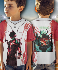 Alternative view of Solo Leveling Baseball Jersey Anime Sleeveless Quick-Drying Fabric Perfect for Game Days