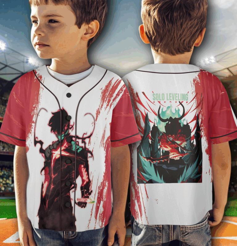 Alternative view of Solo Leveling Baseball Jersey Anime Sleeveless Quick-Drying Fabric Perfect for Game Days