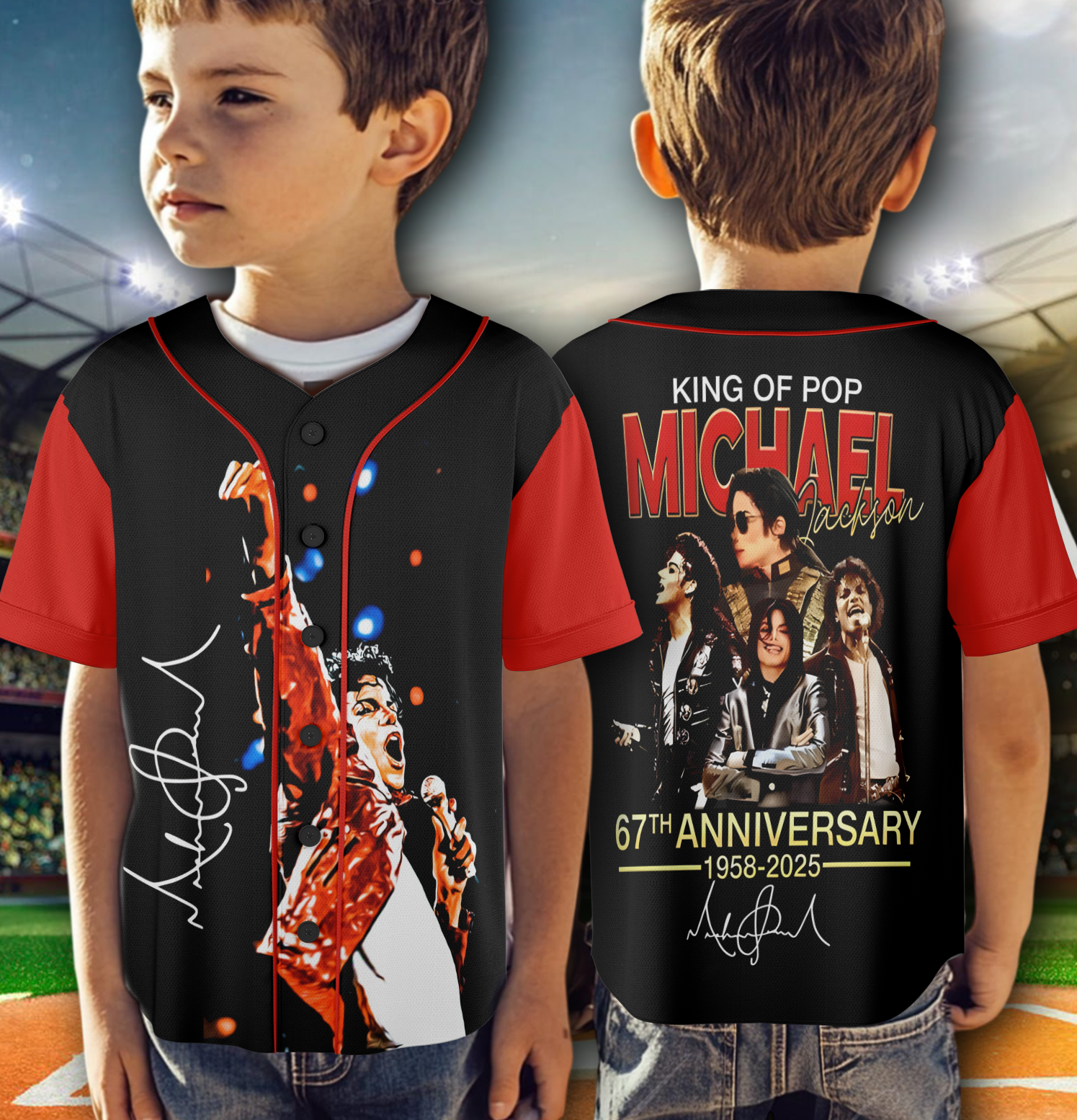 Premium Mich.ael Jack.son 1958-2025 The Man The Myth The Legend Jersey - Image 5