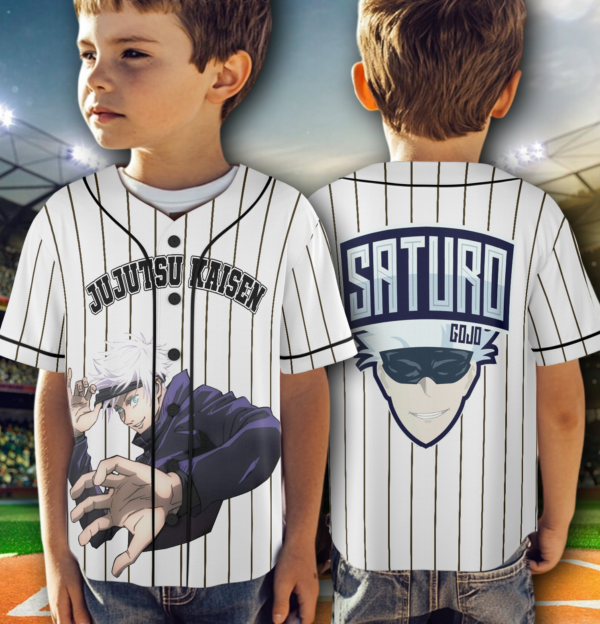 Alternative view of Anime Gojo Satoru Shirt Jersey