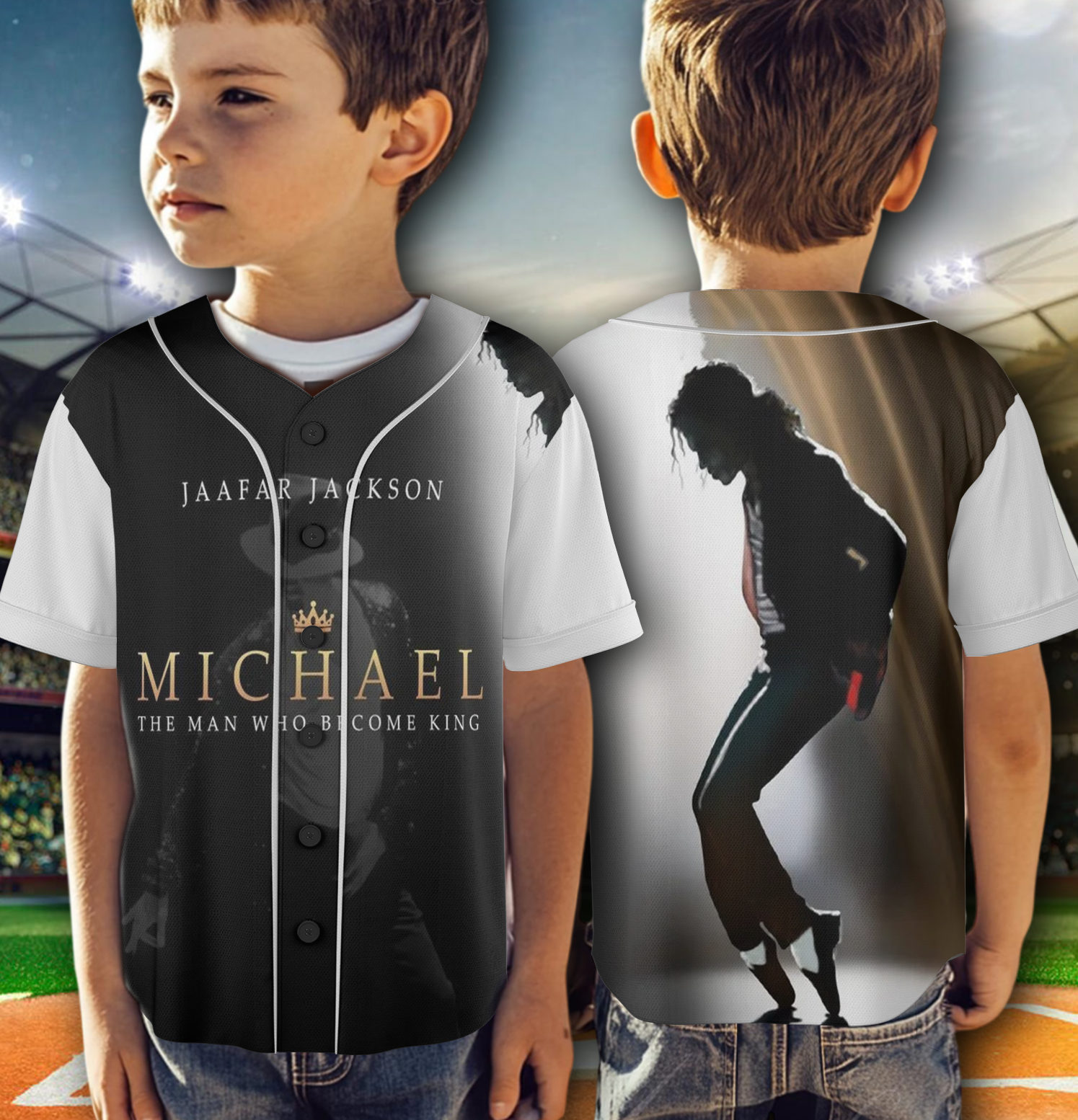 Movie Mich.ael Jack.son 1958-2025 The Man Who Become King Jersey - Image 2