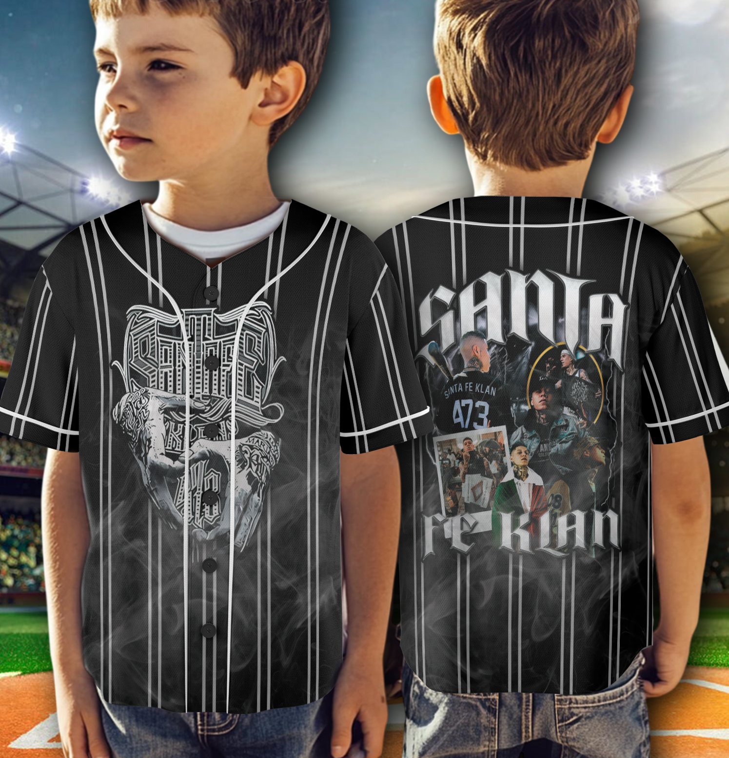 Generic T-Shirt Santa Fe Klan Merch Santa Fe Klan Jersey,Santa Fe Klan Baseball Jersey - Image 2