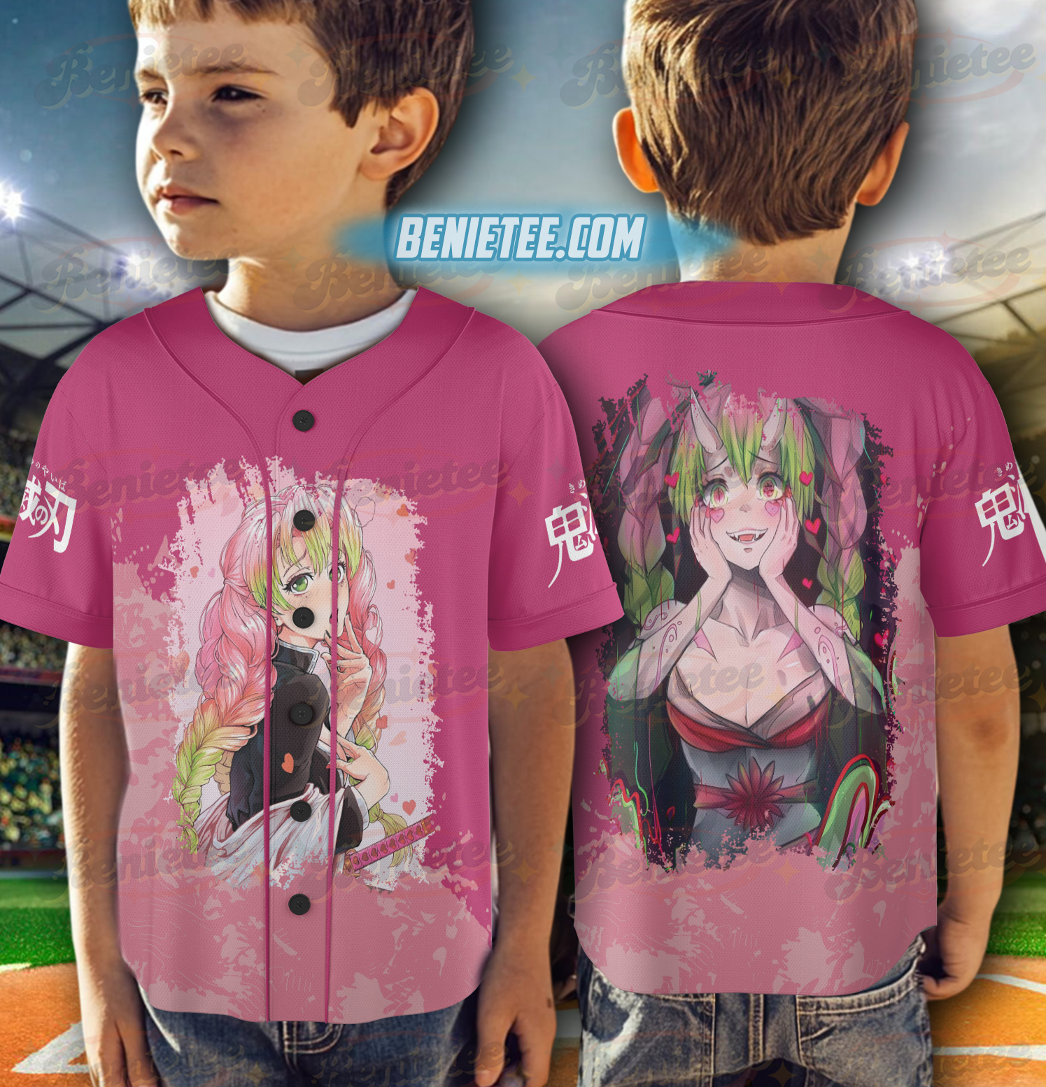 Mitsuri Kanroji Baseball Jersey, Demon Slayer Jersey - Image 6