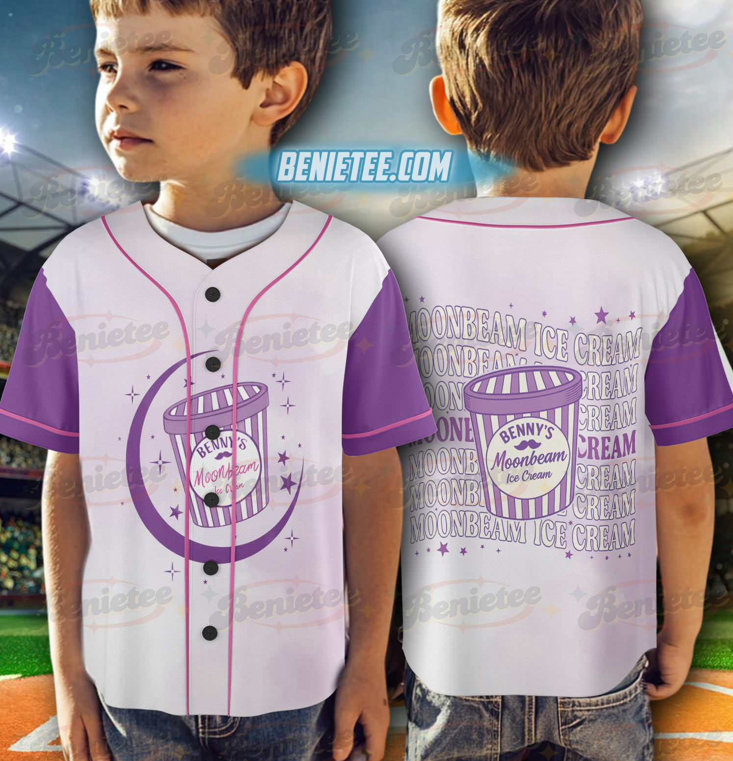 2 Sided Moonbeam Ice Cream Jersey for Tour, America Concert Tour T Shirt, Tour Album 2025 Concert Tee, Mystical Magical Shirt - Image 6